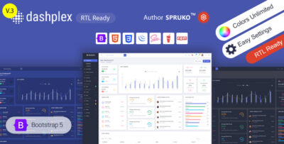 Dashplex - Bootstrap Admin & Dashboard HTML Template