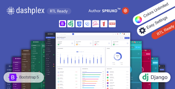 Dashplex - Django Bootstrap Admin & Dashboard Template Dashplex - Django Bootstrap Admin & Dashboard Template