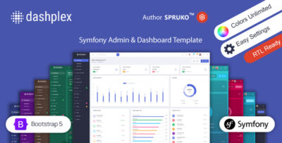 Dashplex - Symfony Dashboard Admin Template