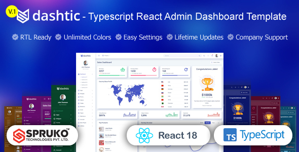 Dashtic - Typescript React Admin Dashboard Template Dashtic - Typescript React Admin Dashboard Template