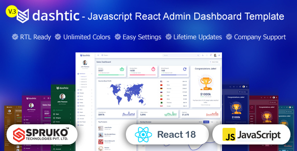 Dashtic – React Javascript Admin Dashboard Template Dashtic – React Javascript Admin Dashboard Template