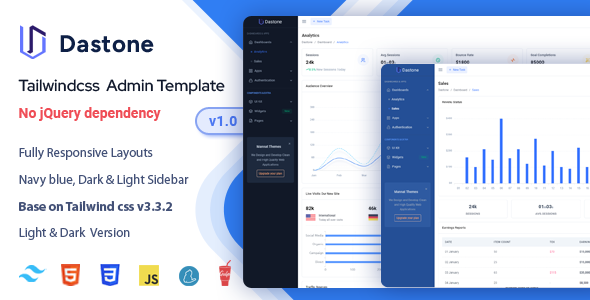 Dastone - Tailwind CSS Admin Dashboard Template Dastone - Tailwind CSS Admin Dashboard Template