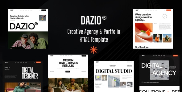Dazio | Creative Agency & Portfolio HTML Template Dazio | Creative Agency & Portfolio HTML Template