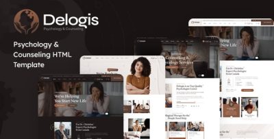 Delogis - Psychology & Counseling HTML Template