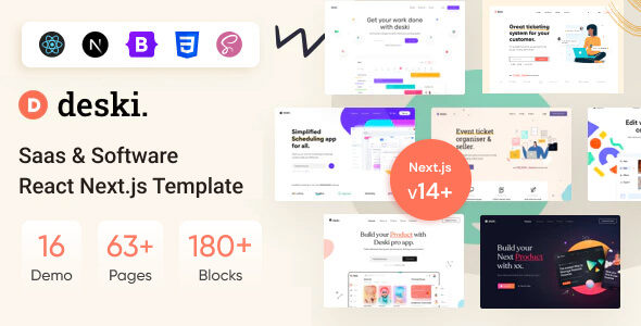 Deski - Software, SaaS & Startup NextJS Template Deski - Software, SaaS & Startup NextJS Template
