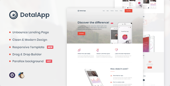 Detalapp - App Unbounce Landing Page Template Detalapp - App Unbounce Landing Page Template
