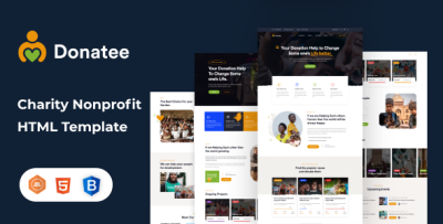 Donatee - Nonprofit Charity HTML Template