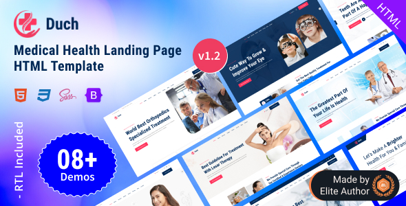 Duch - Medical Health Landing Page Bootstrap 5 Template Duch - Medical Health Landing Page Bootstrap 5 Template