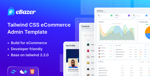eBazer - Tailwind CSS eCommerce Admin Template eBazer - Tailwind CSS eCommerce Admin Template