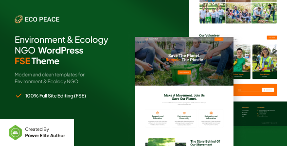 EcoPeace – Environment & Ecology NGO Gutenverse FSE WordPress Block Theme EcoPeace – Environment & Ecology NGO Gutenverse FSE WordPress Block Theme