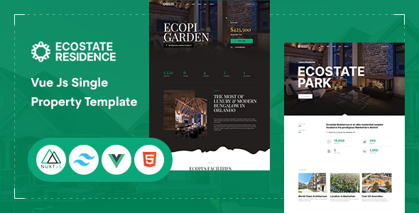 Ecostate - Vue Js Single Property Template Ecostate - Vue Js Single Property Template