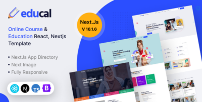 Educal - Online Course and Education React, Nextjs Template