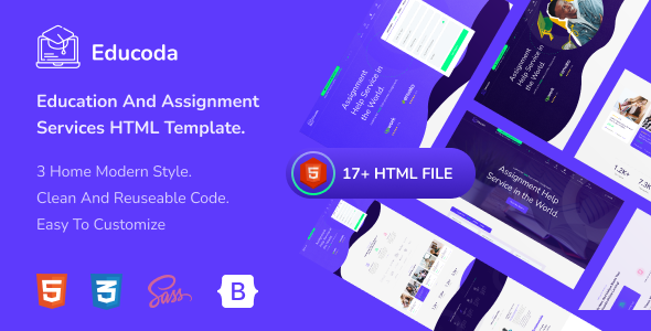 Educoda - Education and Assignment Services HTML Template Educoda - Education and Assignment Services HTML Template