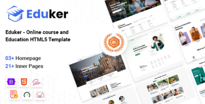 Eduker - Online Course & Education HTML5 Template