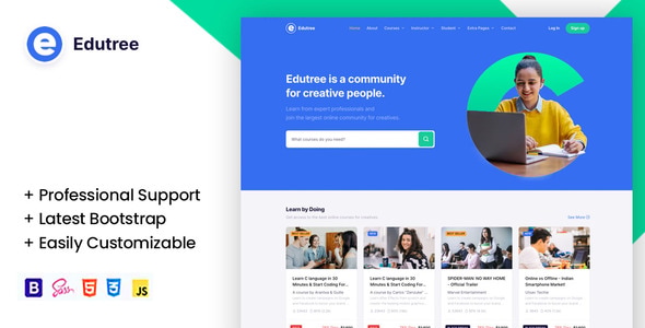 Edutree - Online Course & Education HTML5 Template Edutree - Online Course & Education HTML5 Template