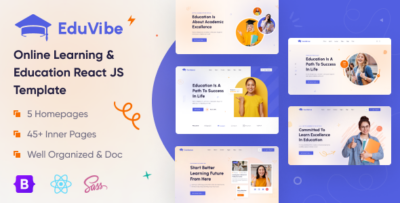 EduVibe - Online Learning React Education Template