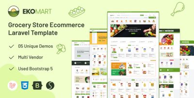 Ekomart - Grocery Store Laravel eCommerce Template