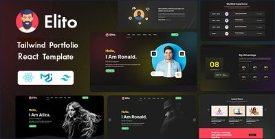 Elito - Tailwind CSS Creative Portfolio React Template