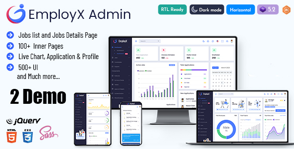 EmployX - Career Admin Dashboard Template HTML EmployX - Career Admin Dashboard Template HTML