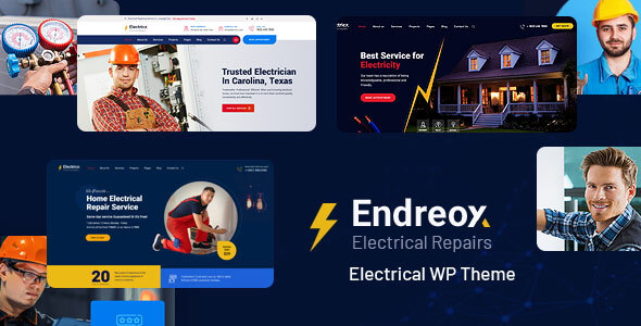 Endreox - Electrical Repair Service WordPress Theme Endreox - Electrical Repair Service WordPress Theme
