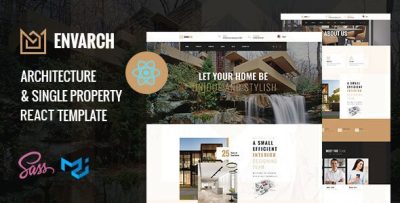 EnvArch - Architecture and Single Property React Template