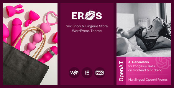 Eros - Sex Shop & Lingerie Store WordPress Theme Eros - Sex Shop & Lingerie Store WordPress Theme