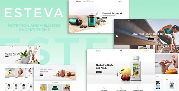 Esteva - Nutrition and Wellness Shopify Theme Esteva - Nutrition and Wellness Shopify Theme