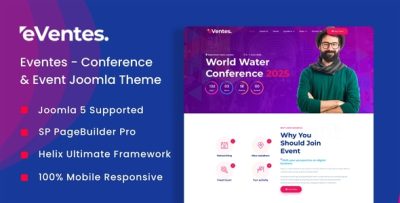 Eventes - Conference and Event Joomla 5 Template
