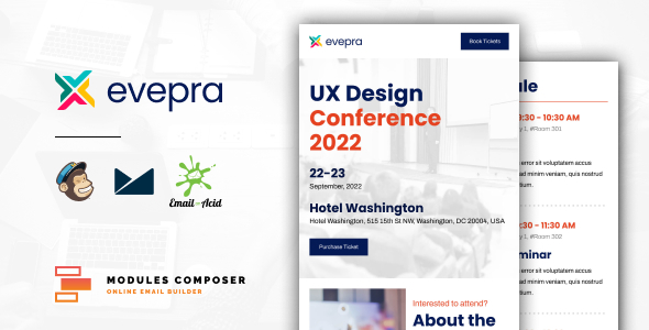 Evepra - Responsive Email for Events & Conferences Evepra - Responsive Email for Events & Conferences