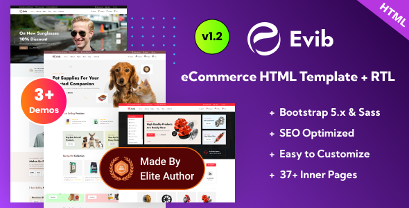 Evib - eCommerce Shop Bootstrap 5 Template Evib - eCommerce Shop Bootstrap 5 Template