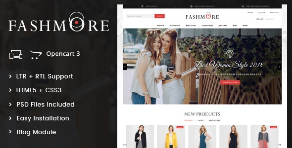 FashMore - Unique Fashion OpenCart Responsive Theme FashMore - Unique Fashion OpenCart Responsive Theme