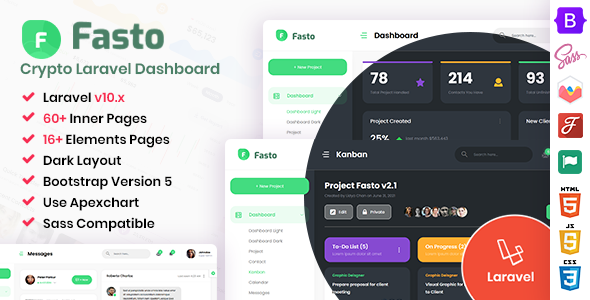 Fasto - Laravel Saas Admin Dashboard Template Fasto - Laravel Saas Admin Dashboard Template