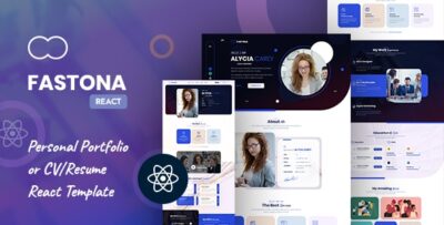Fastone - Personal Portfolio & CV Resume React Template