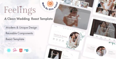 Feelings - Wedding & Planner React Template