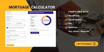 Financial Mortgage Calculator - web calculator for your website