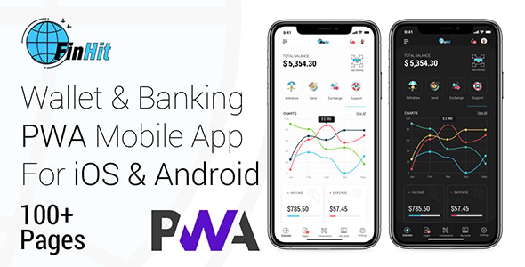 FinHit - Wallet & Banking PWA Mobile Application FinHit - Wallet & Banking PWA Mobile Application