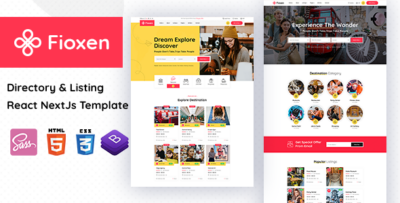 Fioxen - React Next Directory & Listings Template