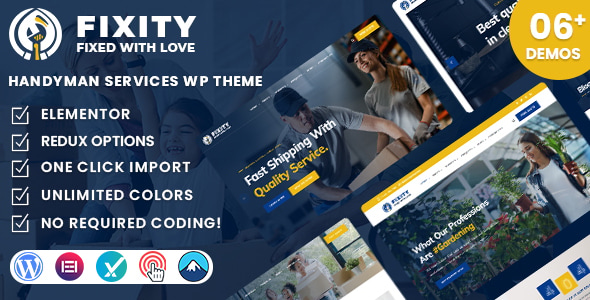 Fixity - Handyman Services WordPress Theme Fixity - Handyman Services WordPress Theme