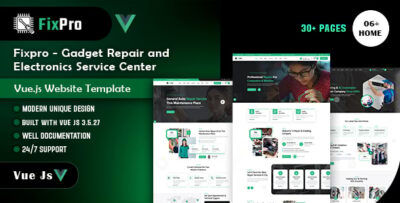 Fixpro - Electronics Repair Service Vue.js Template