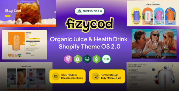 Fizycod | Smoothie, Juice Bar & Organic Food Shopify Theme Fizycod | Smoothie, Juice Bar & Organic Food Shopify Theme