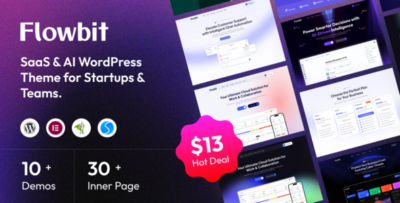 Flowbit - SaaS & AI Startup WordPress Theme