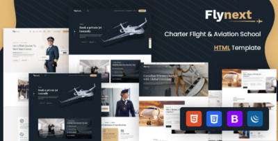 Flynext - Private Airlines Charters HTML Template