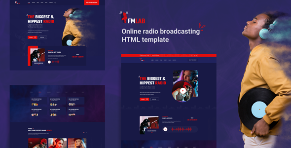 Fmlab - Online Radio Broadcasting HTML Template Fmlab - Online Radio Broadcasting HTML Template