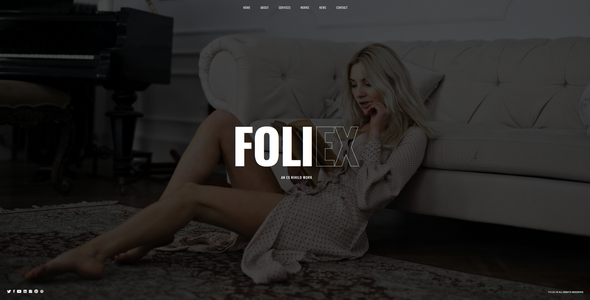 Foliex - One Page Portfolio Template Foliex - One Page Portfolio Template