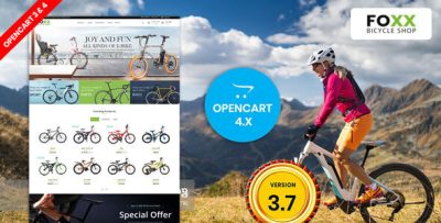 Foxx Bike & Bicycle Opencart 4 & 3 Responsive Theme