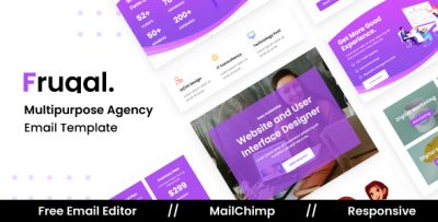 Fruqal Agency - Multipurpose Responsive Email Template