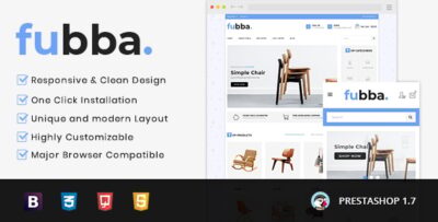 Fubba - Furniture Store Prestashop 1.7 - 9.x Responsive Theme