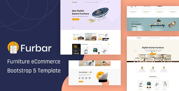 Furbar - Furniture eCommerce Bootstrap 5 Template Furbar - Furniture eCommerce Bootstrap 5 Template
