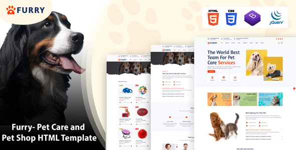 Furry - Pet Care and Pet Shop HTML Template Furry - Pet Care and Pet Shop HTML Template