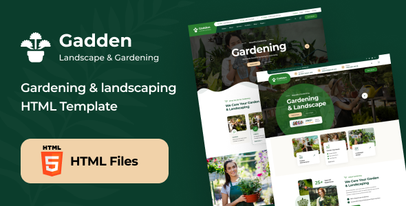 Gadden - Garden & Landscaping HTML Template Gadden - Garden & Landscaping HTML Template